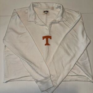 Vintage Tennessee Vols Cropped Collared Long Sleeve